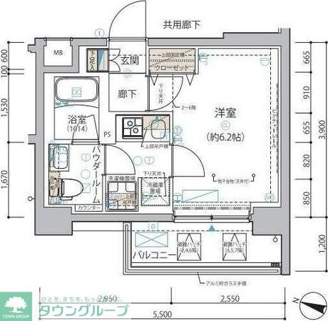 ARCOBALENO YOKOHAMATSURUMIの物件間取画像